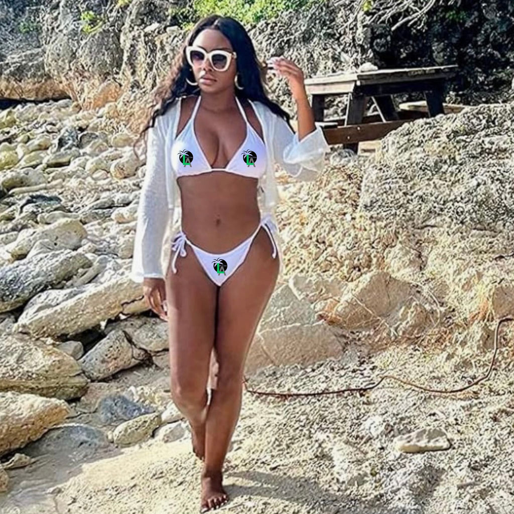 LA for the Culture 2-Piece Embroidered Swimsuit